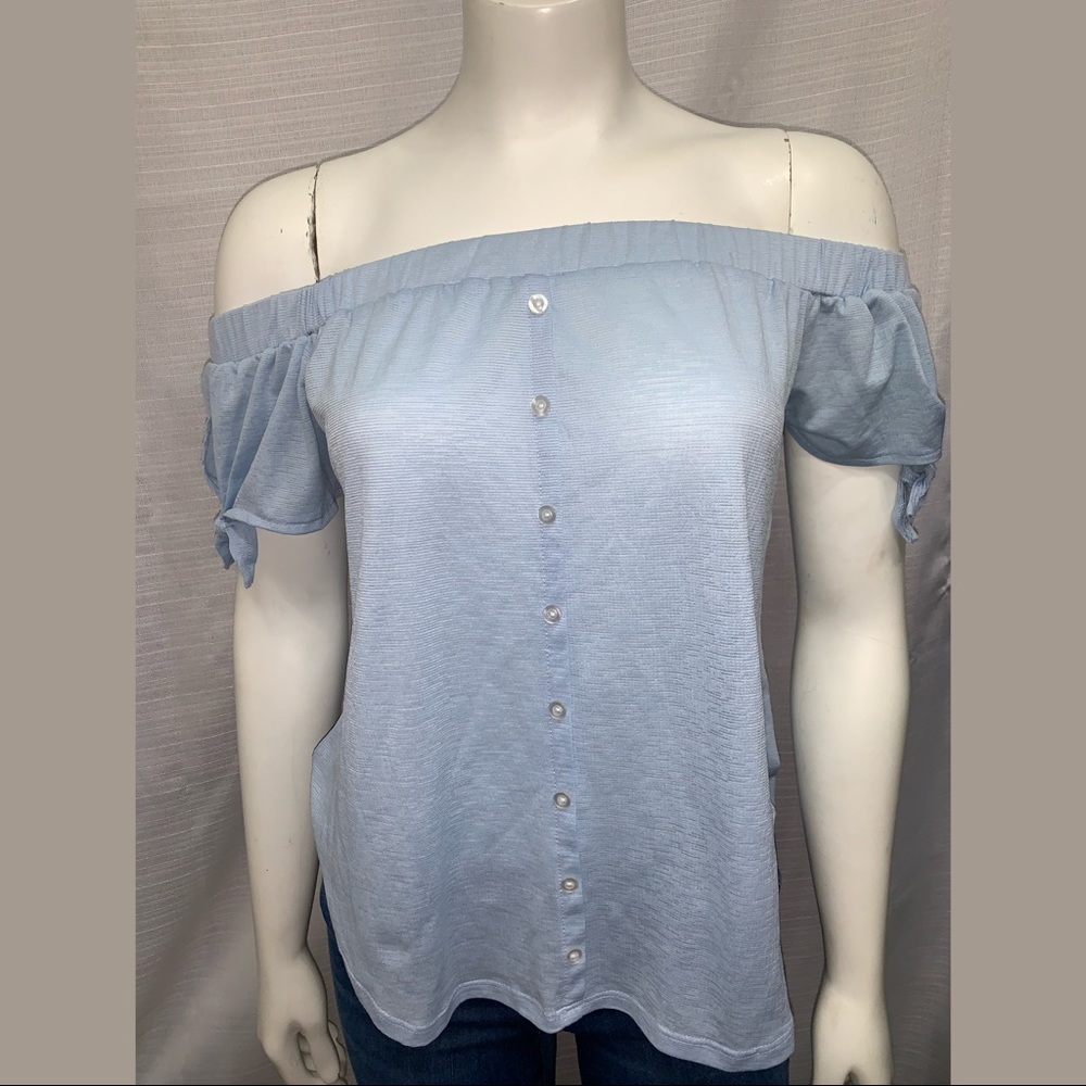 No Comment Off-Shoulder Top